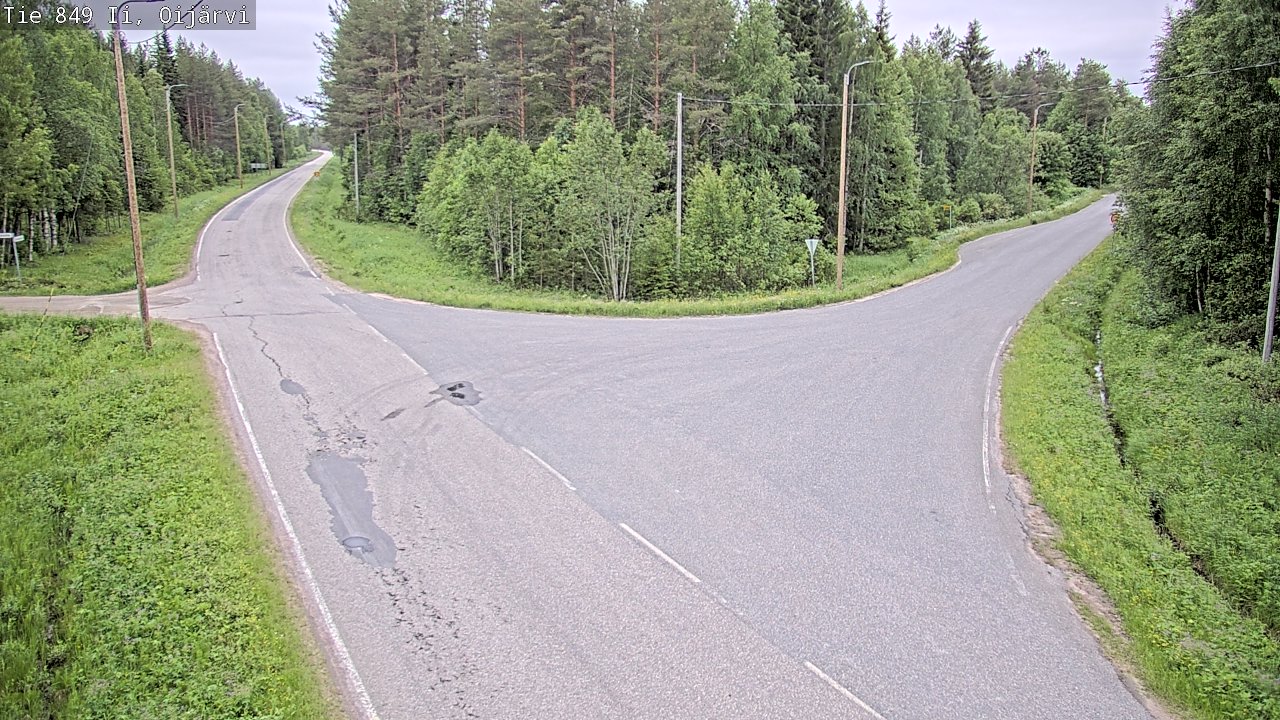 Weather Camera Image Väg 849 Ijo Oijärvi, Ii, Pohjois-Pohjanmaa