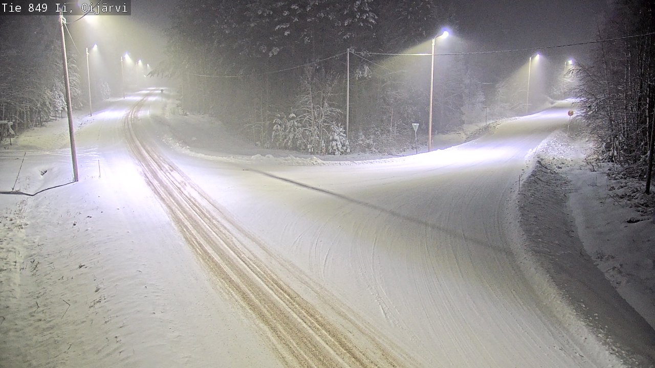 Weather Camera Image Väg 849 Ijo Oijärvi, Ii, Pohjois-Pohjanmaa