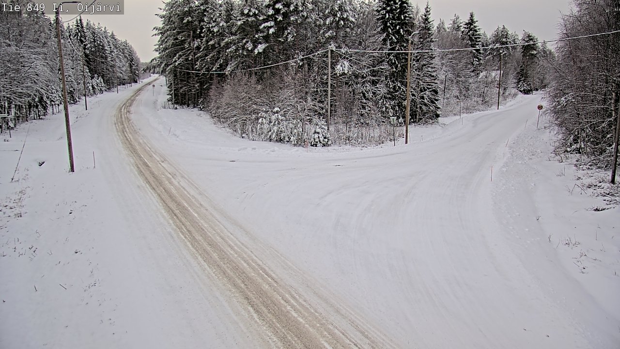 Weather Camera Image Väg 849 Ijo Oijärvi, Ii, Pohjois-Pohjanmaa