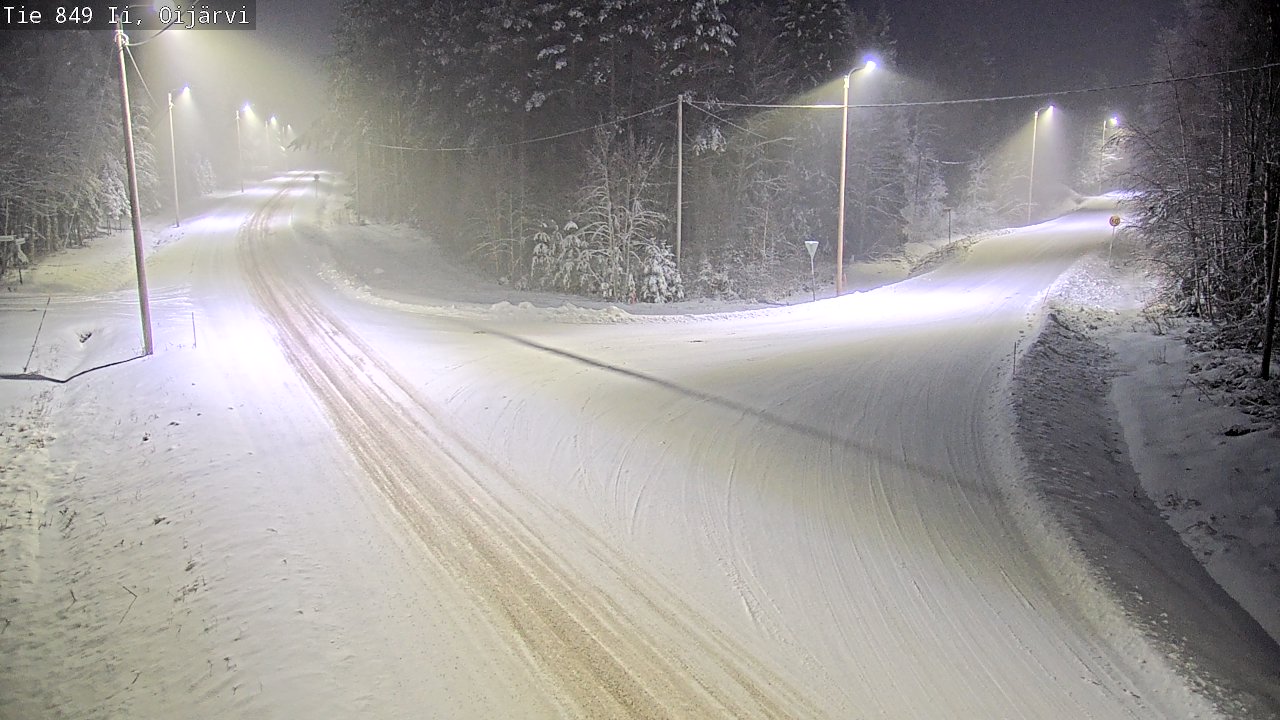 Weather Camera Image Väg 849 Ijo Oijärvi, Ii, Pohjois-Pohjanmaa
