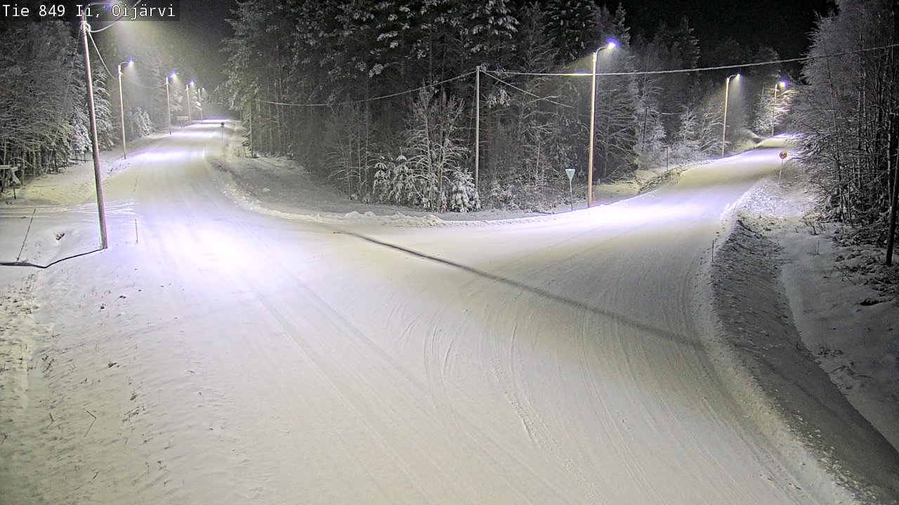 Weather Camera Image Väg 849 Ijo Oijärvi, Ii, Pohjois-Pohjanmaa