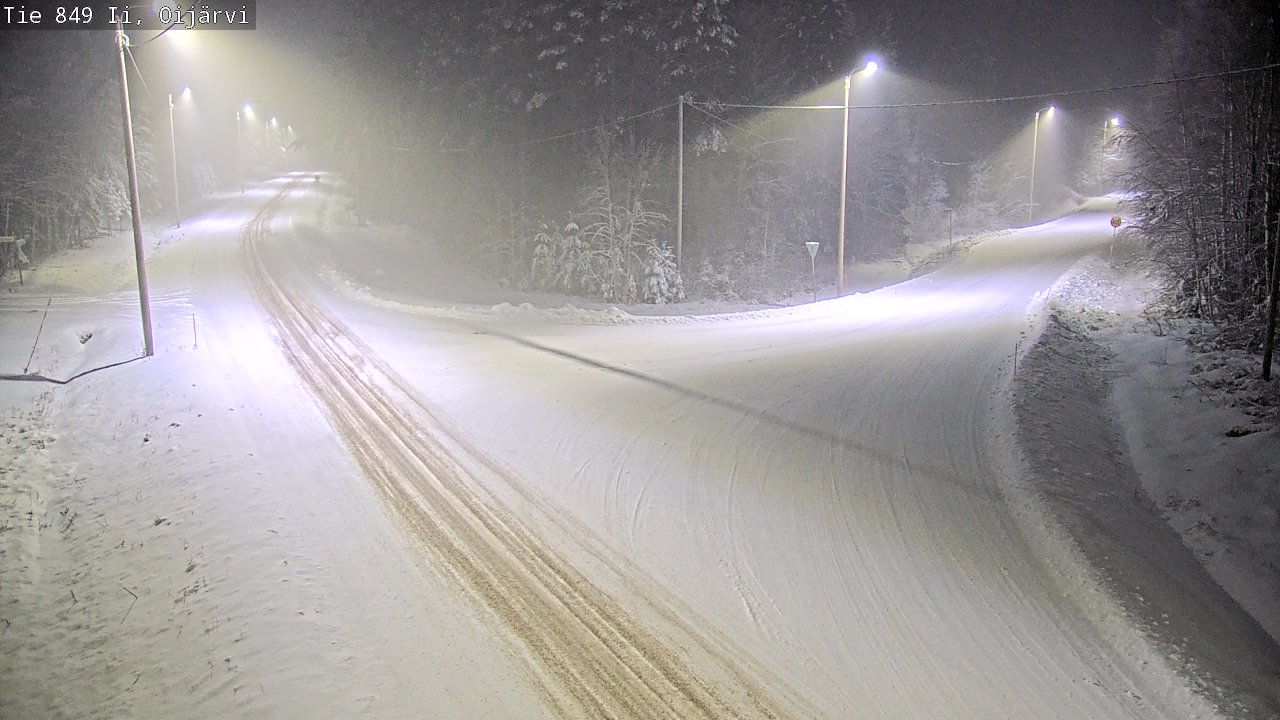 Weather Camera Image Väg 849 Ijo Oijärvi, Ii, Pohjois-Pohjanmaa