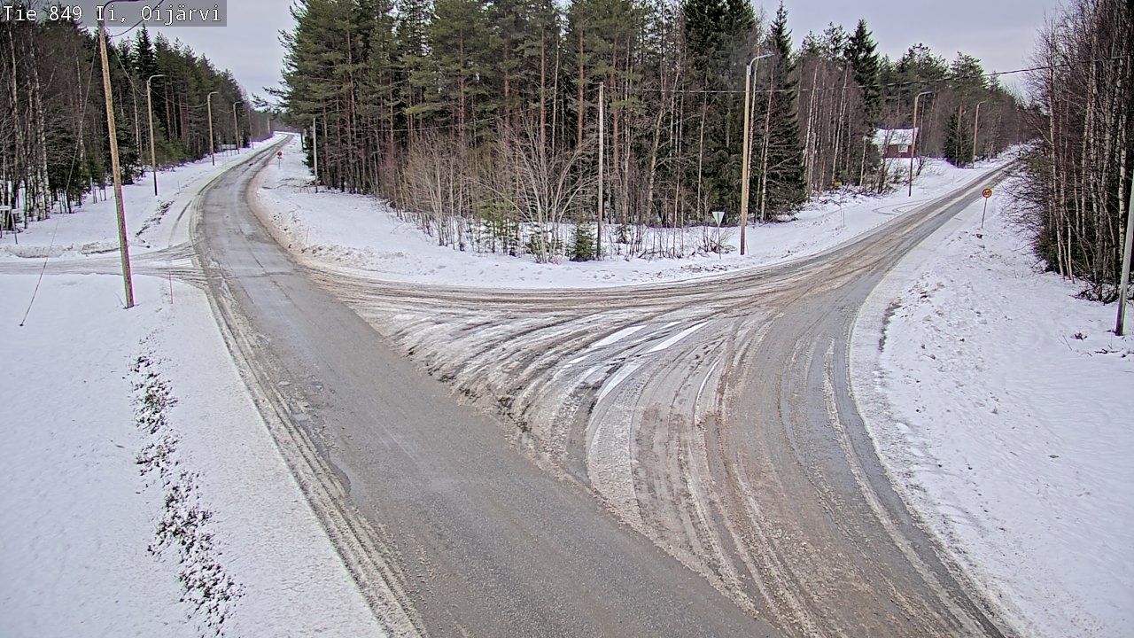 Weather Camera Image Väg 849 Ijo Oijärvi, Ii, Pohjois-Pohjanmaa