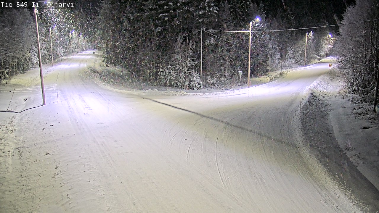 Weather Camera Image Väg 849 Ijo Oijärvi, Ii, Pohjois-Pohjanmaa