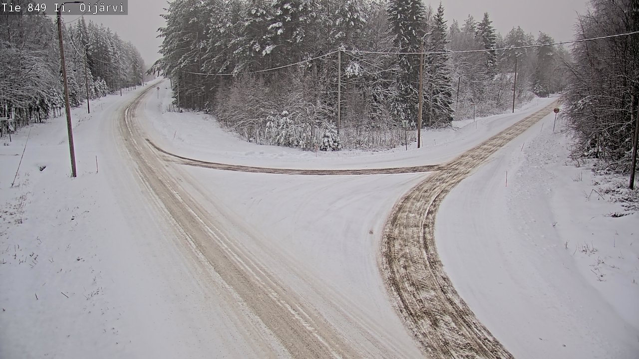 Weather Camera Image Väg 849 Ijo Oijärvi, Ii, Pohjois-Pohjanmaa