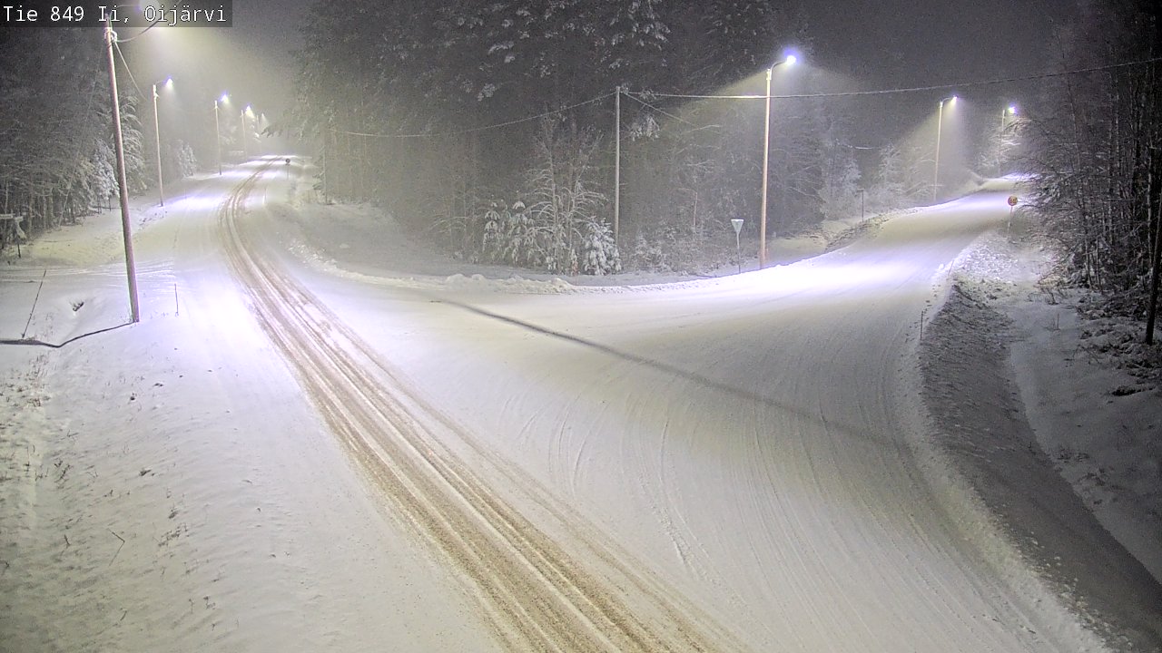 Weather Camera Image Väg 849 Ijo Oijärvi, Ii, Pohjois-Pohjanmaa