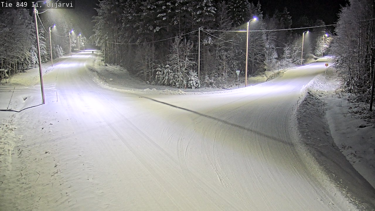 Weather Camera Image Väg 849 Ijo Oijärvi, Ii, Pohjois-Pohjanmaa