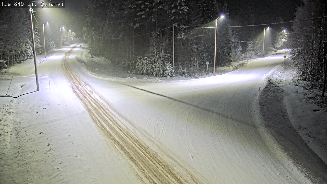Weather Camera Image Väg 849 Ijo Oijärvi, Ii, Pohjois-Pohjanmaa