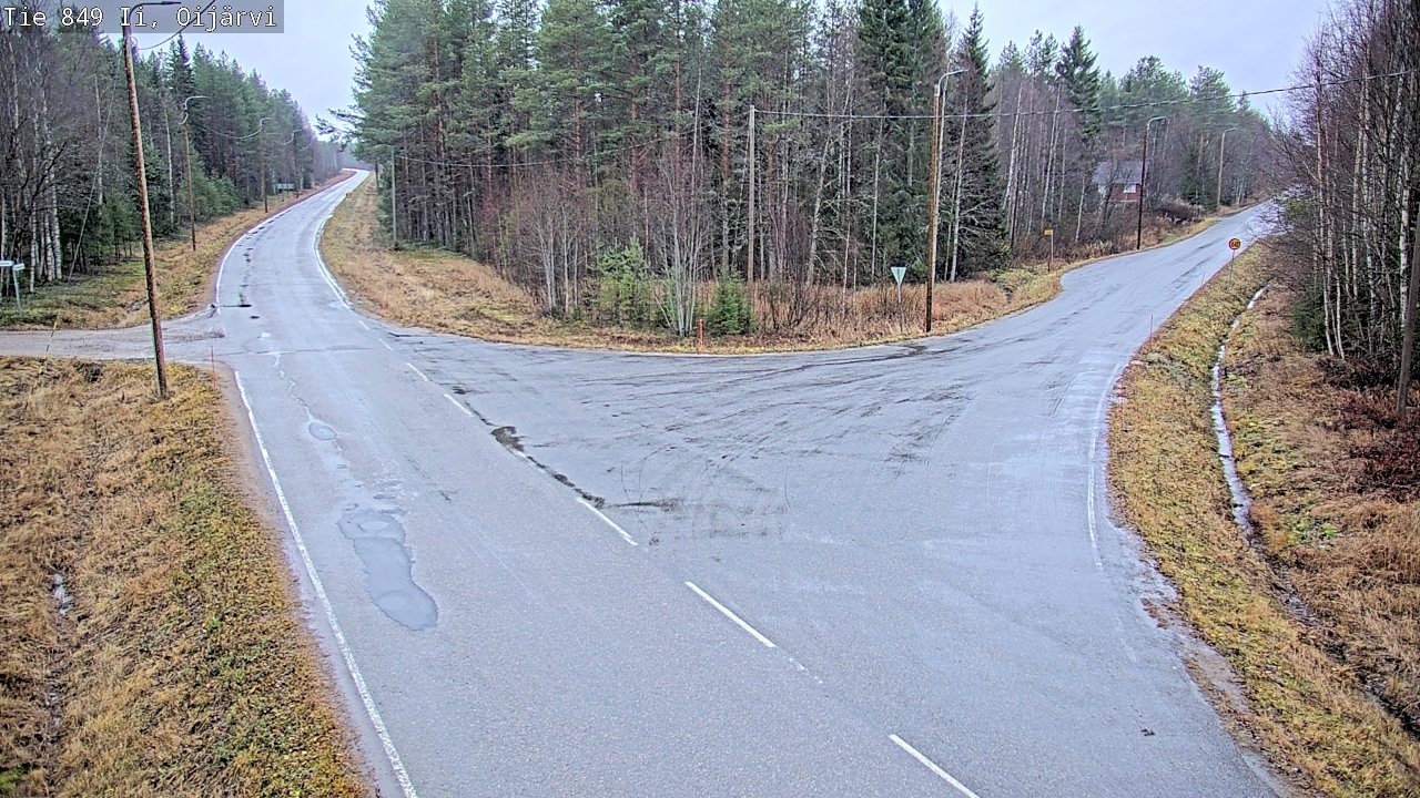 Weather Camera Image Väg 849 Ijo Oijärvi, Ii, Pohjois-Pohjanmaa