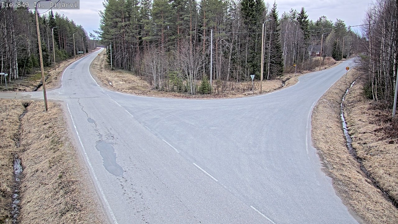 Weather Camera Image Väg 849 Ijo Oijärvi, Ii, Pohjois-Pohjanmaa