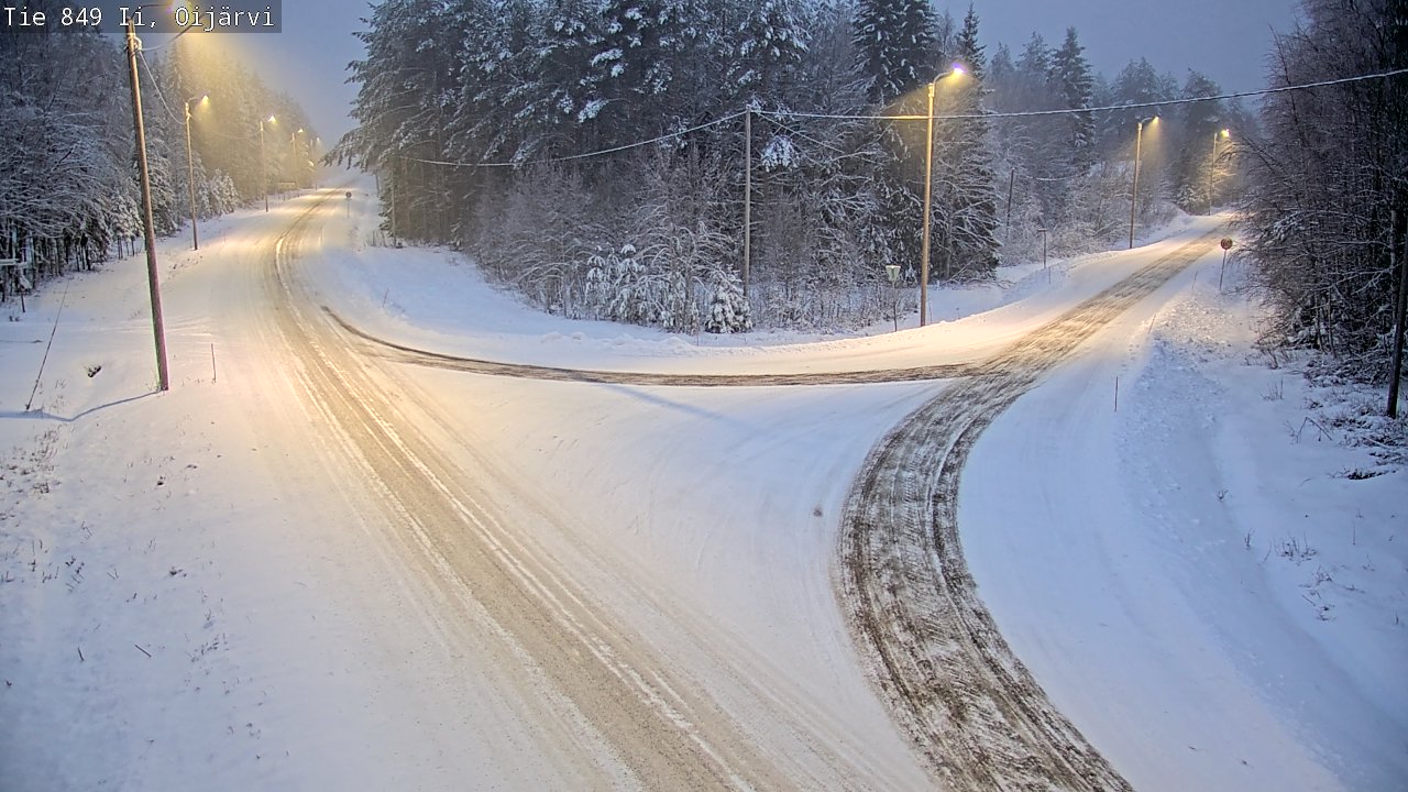 Weather Camera Image Väg 849 Ijo Oijärvi, Ii, Pohjois-Pohjanmaa