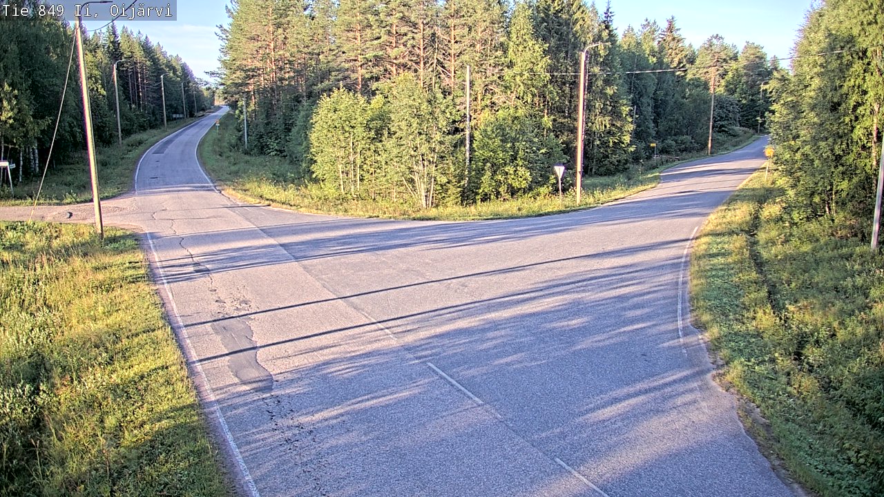 Weather Camera Image Road 849 Ii Oijärvi, Ii, Pohjois-Pohjanmaa