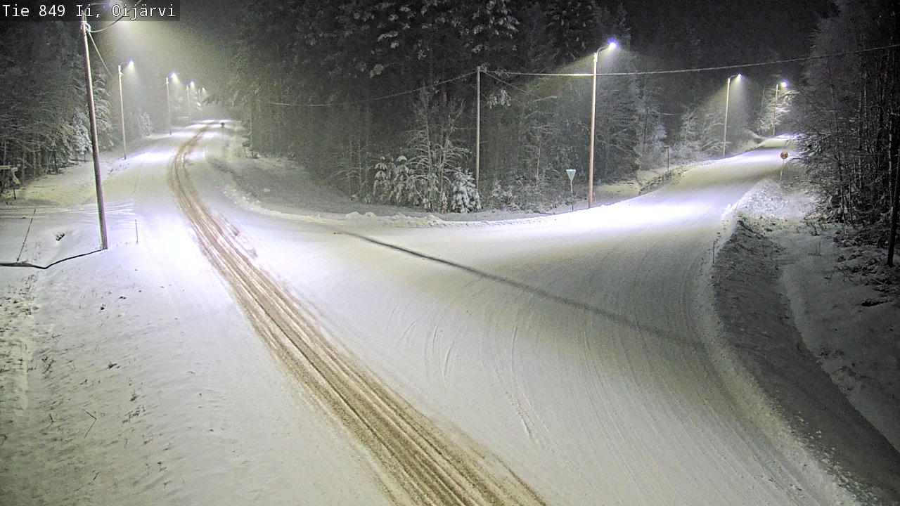 Weather Camera Image Väg 849 Ijo Oijärvi, Ii, Pohjois-Pohjanmaa