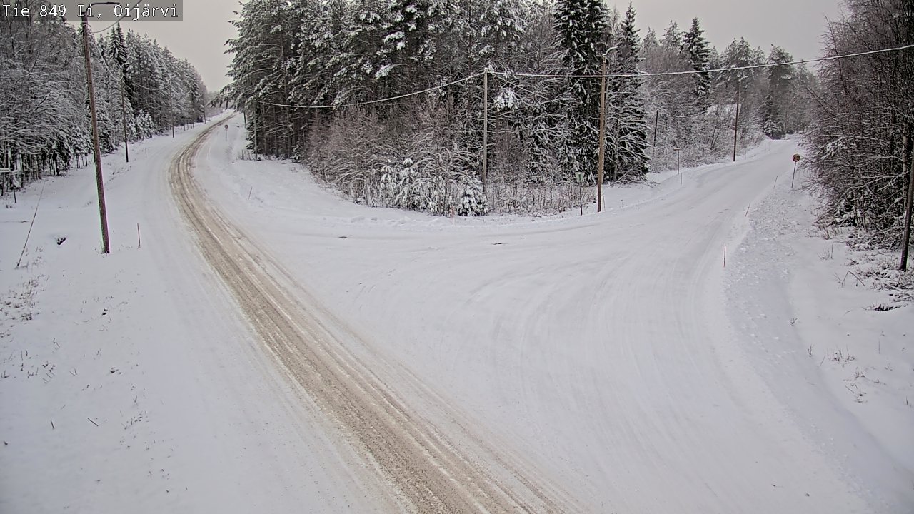Weather Camera Image Väg 849 Ijo Oijärvi, Ii, Pohjois-Pohjanmaa