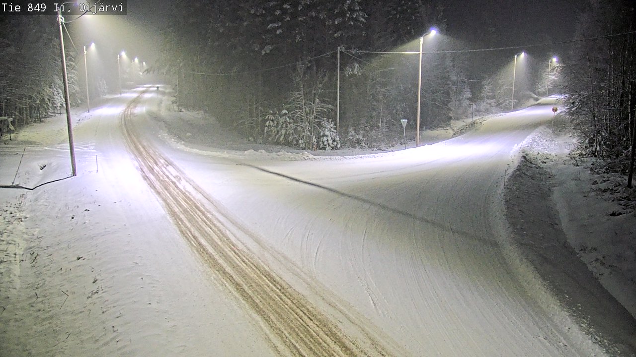 Weather Camera Image Väg 849 Ijo Oijärvi, Ii, Pohjois-Pohjanmaa