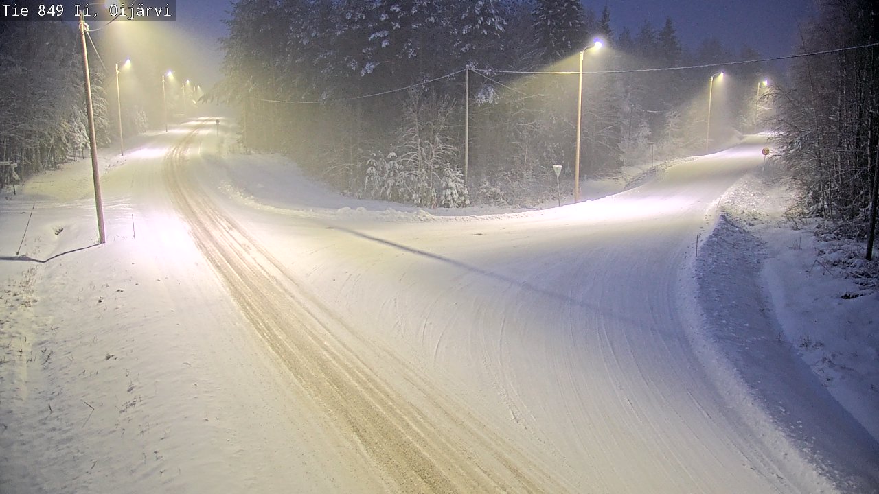 Weather Camera Image Väg 849 Ijo Oijärvi, Ii, Pohjois-Pohjanmaa