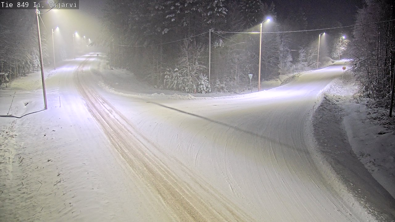 Weather Camera Image Väg 849 Ijo Oijärvi, Ii, Pohjois-Pohjanmaa