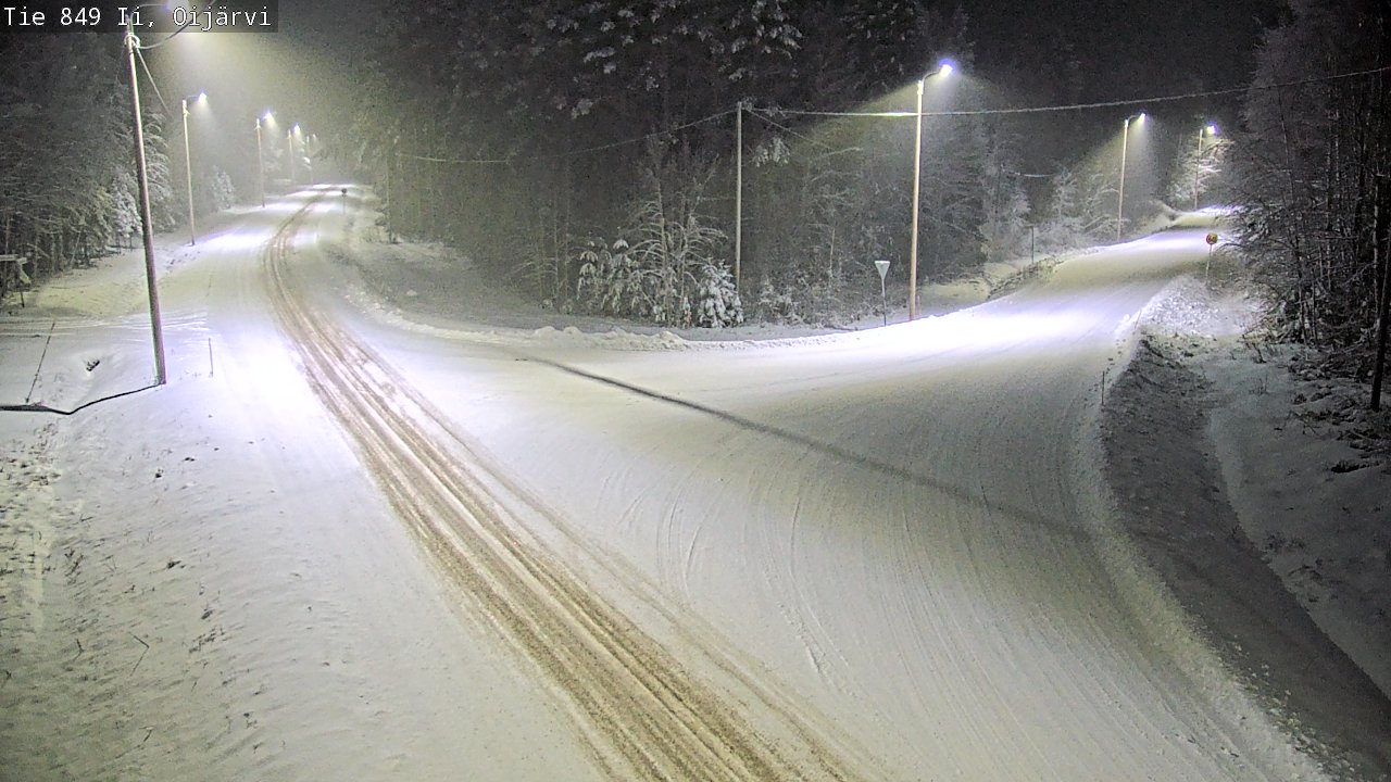 Weather Camera Image Väg 849 Ijo Oijärvi, Ii, Pohjois-Pohjanmaa