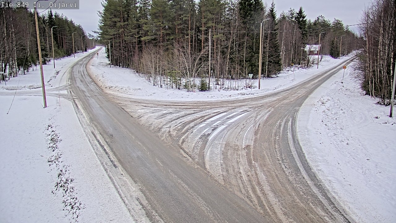 Weather Camera Image Väg 849 Ijo Oijärvi, Ii, Pohjois-Pohjanmaa