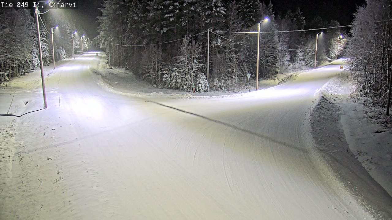 Weather Camera Image Väg 849 Ijo Oijärvi, Ii, Pohjois-Pohjanmaa