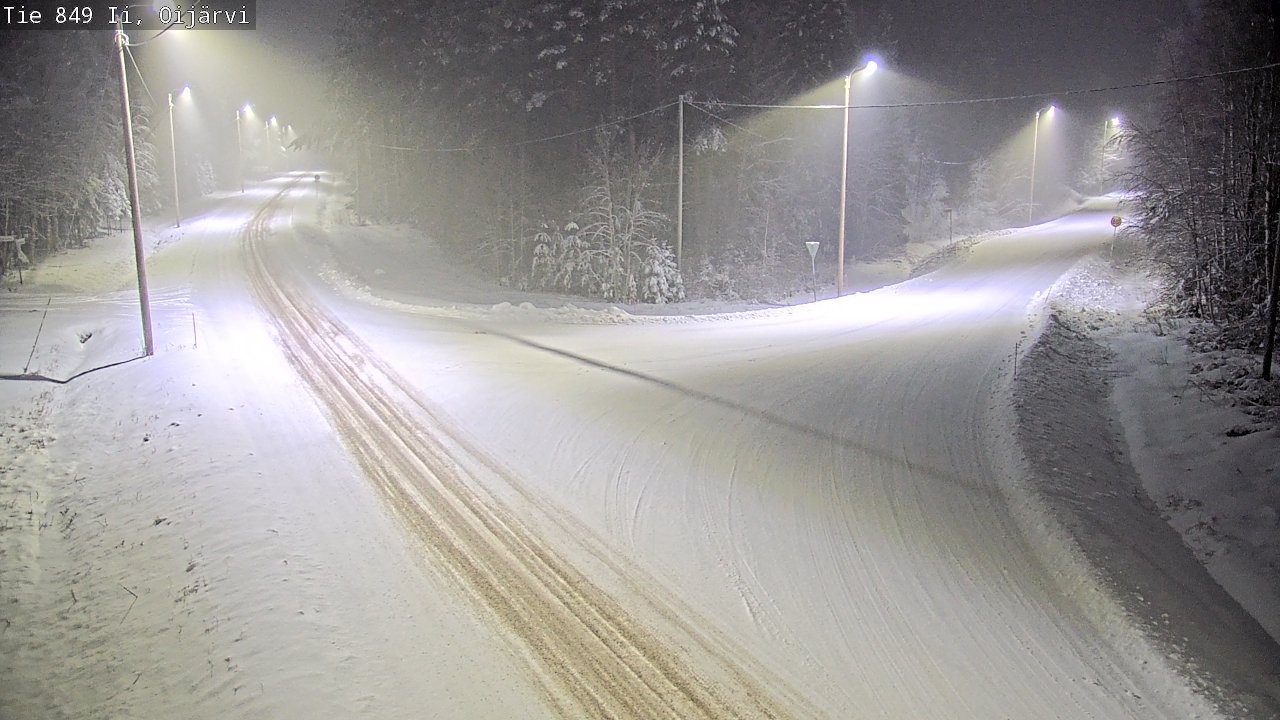 Weather Camera Image Väg 849 Ijo Oijärvi, Ii, Pohjois-Pohjanmaa