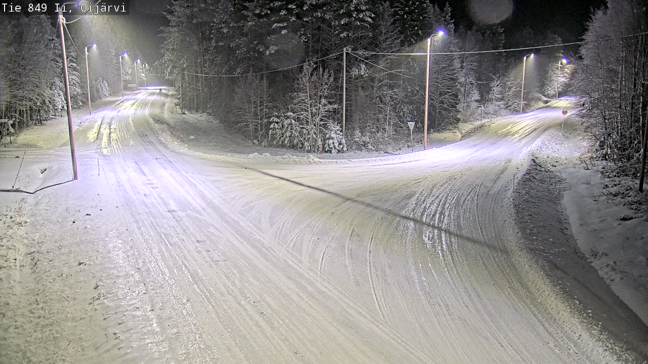 Weather Camera Image Väg 849 Ijo Oijärvi, Ii, Pohjois-Pohjanmaa