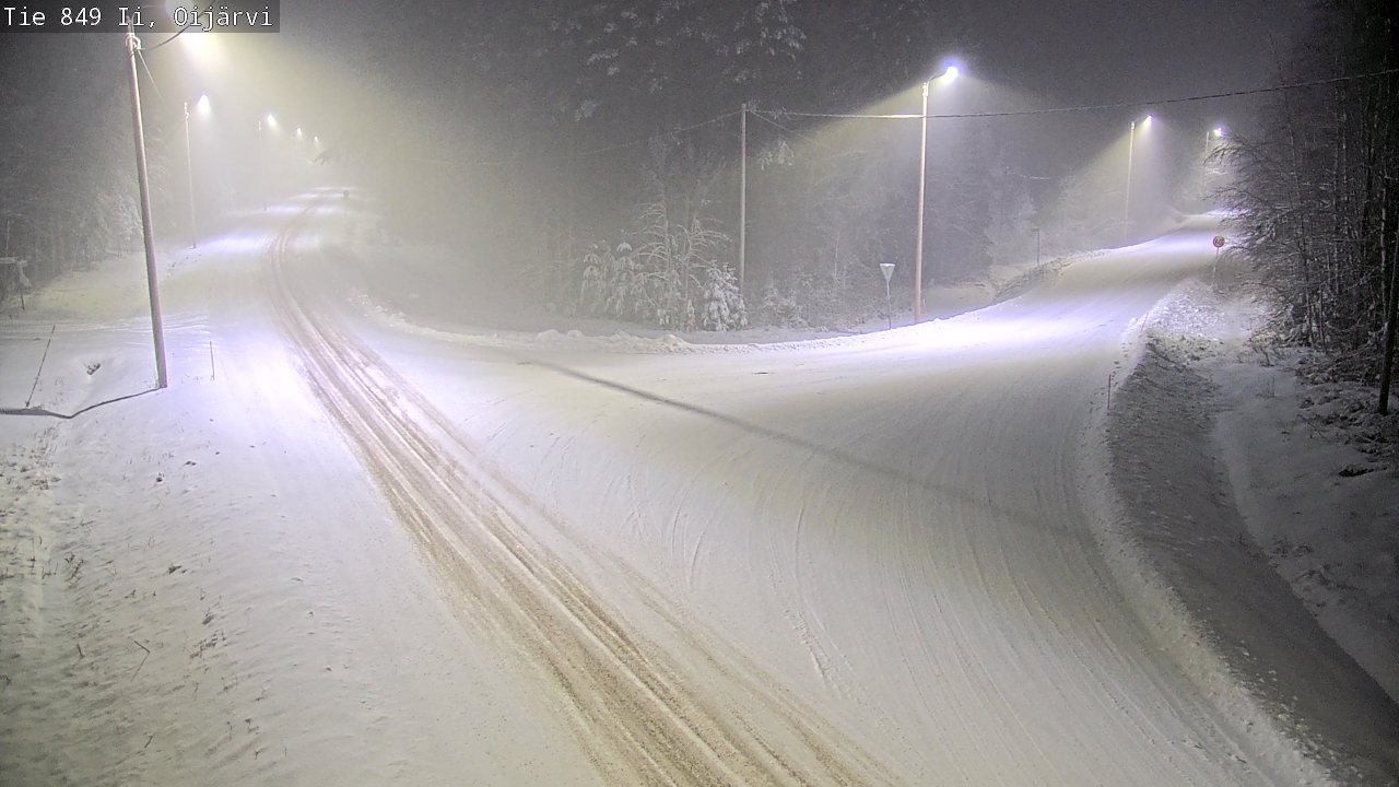 Weather Camera Image Väg 849 Ijo Oijärvi, Ii, Pohjois-Pohjanmaa