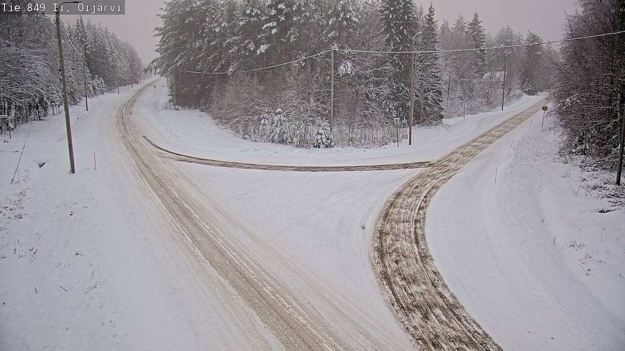 Weather Camera Image Väg 849 Ijo Oijärvi, Ii, Pohjois-Pohjanmaa