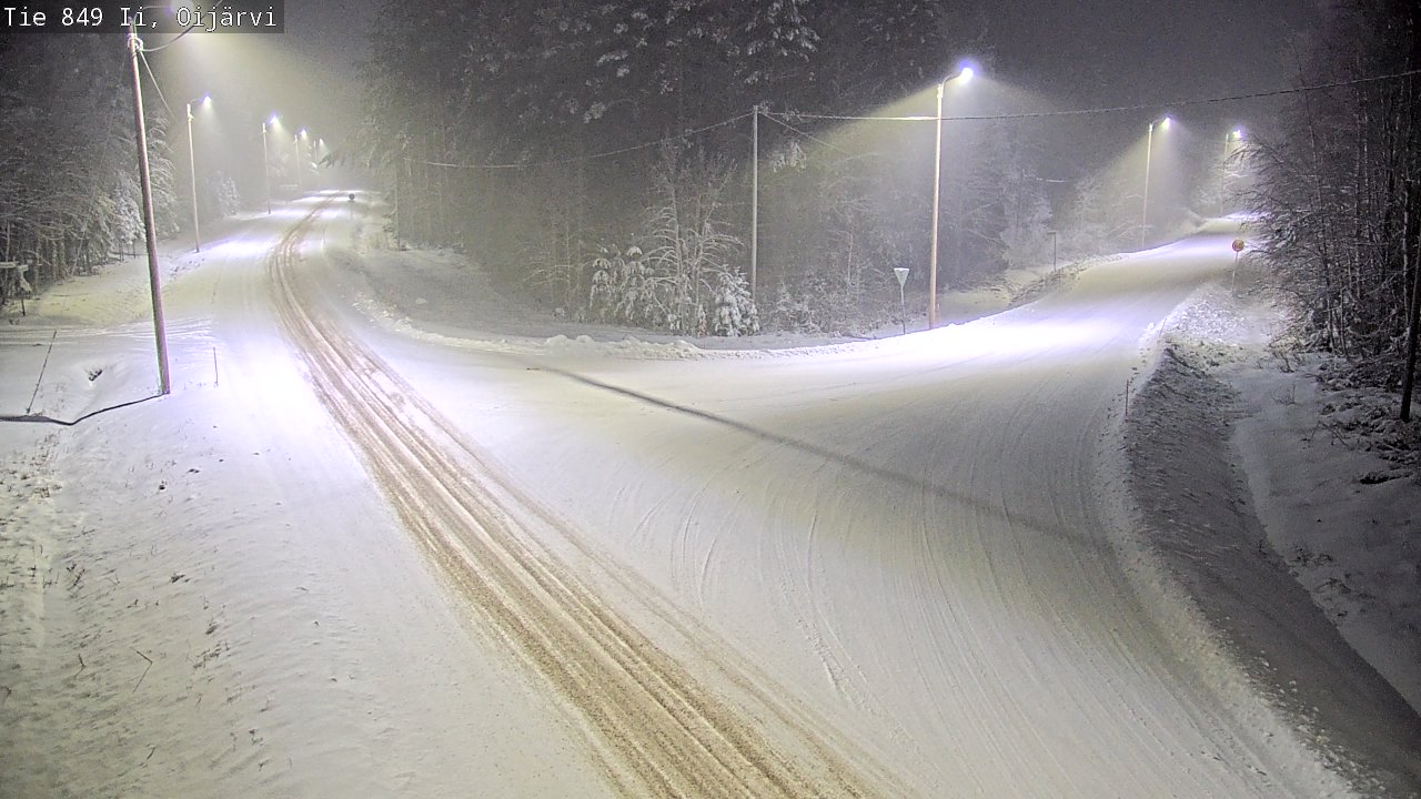 Weather Camera Image Väg 849 Ijo Oijärvi, Ii, Pohjois-Pohjanmaa