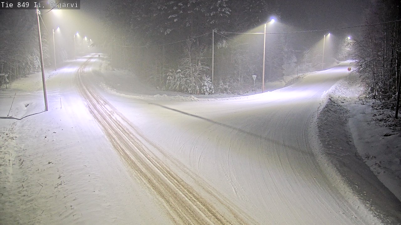 Weather Camera Image Väg 849 Ijo Oijärvi, Ii, Pohjois-Pohjanmaa