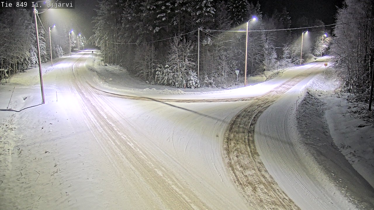 Weather Camera Image Road 849 Ii Oijärvi, Ii, Pohjois-Pohjanmaa