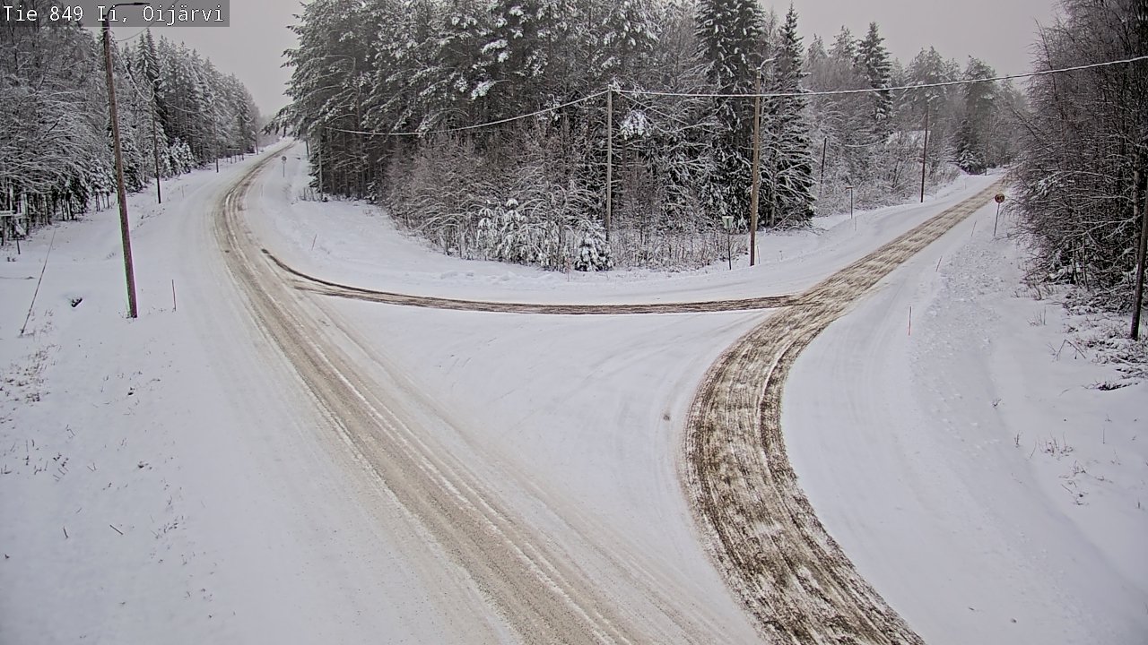Weather Camera Image Väg 849 Ijo Oijärvi, Ii, Pohjois-Pohjanmaa
