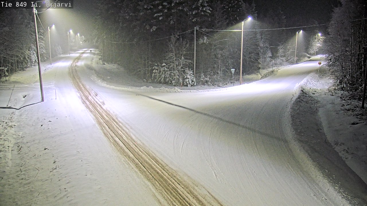 Weather Camera Image Väg 849 Ijo Oijärvi, Ii, Pohjois-Pohjanmaa