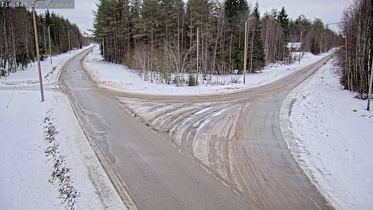 Weather Camera Image Road 849 Ii Oijärvi, Ii, Pohjois-Pohjanmaa