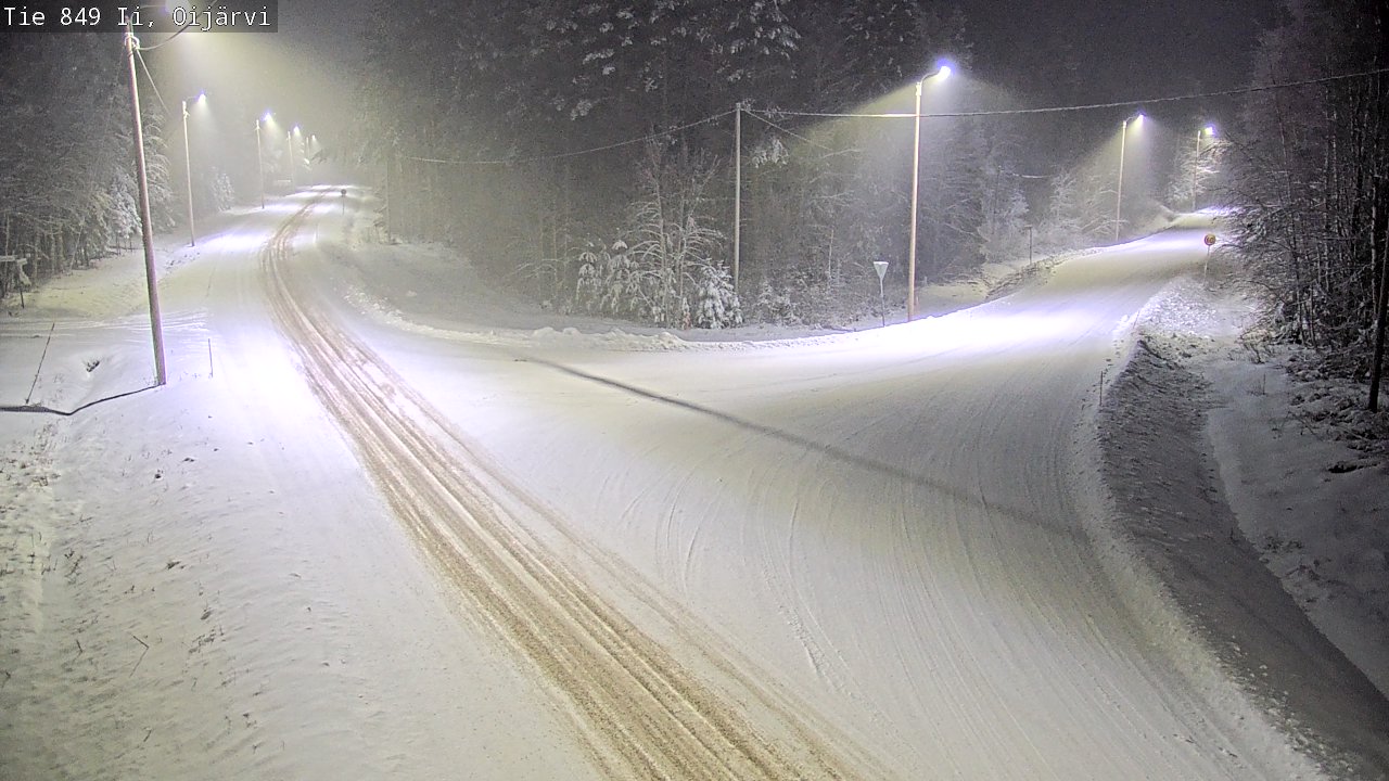 Weather Camera Image Väg 849 Ijo Oijärvi, Ii, Pohjois-Pohjanmaa