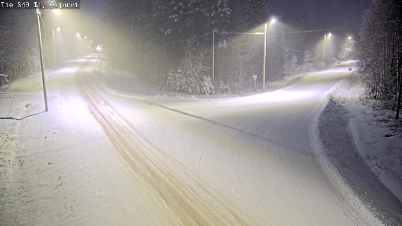 Weather Camera Image Väg 849 Ijo Oijärvi, Ii, Pohjois-Pohjanmaa