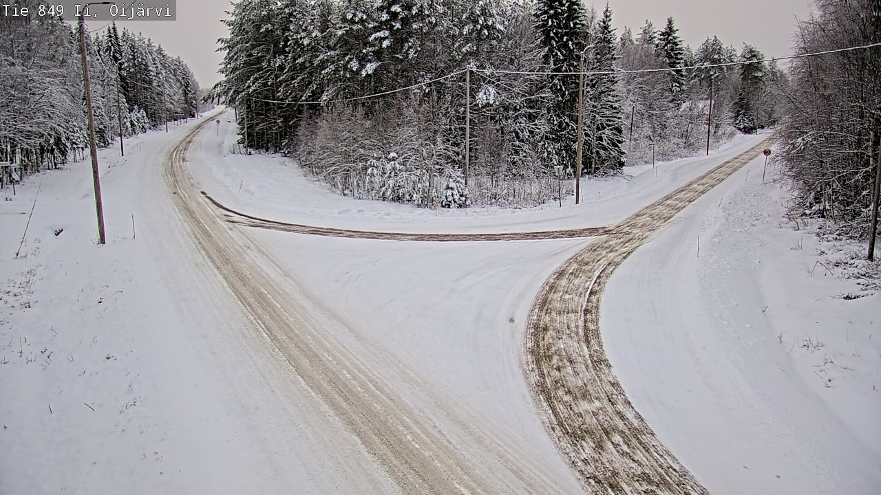Weather Camera Image Väg 849 Ijo Oijärvi, Ii, Pohjois-Pohjanmaa