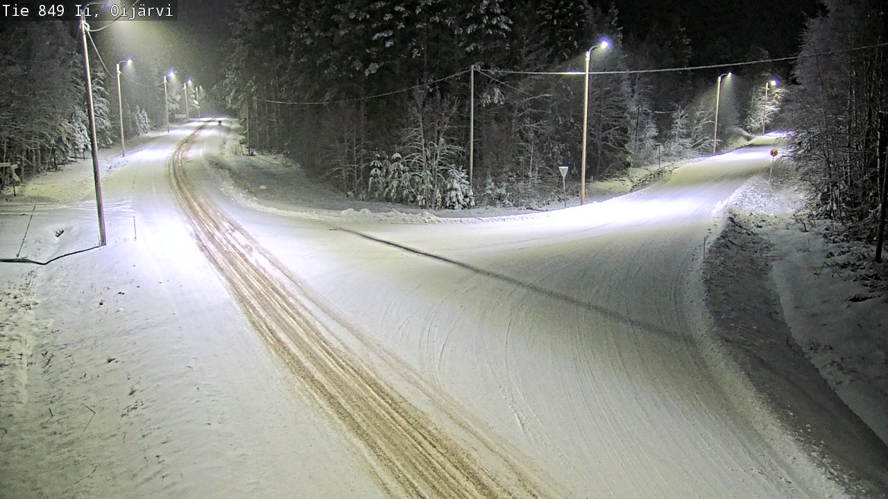 Weather Camera Image Väg 849 Ijo Oijärvi, Ii, Pohjois-Pohjanmaa