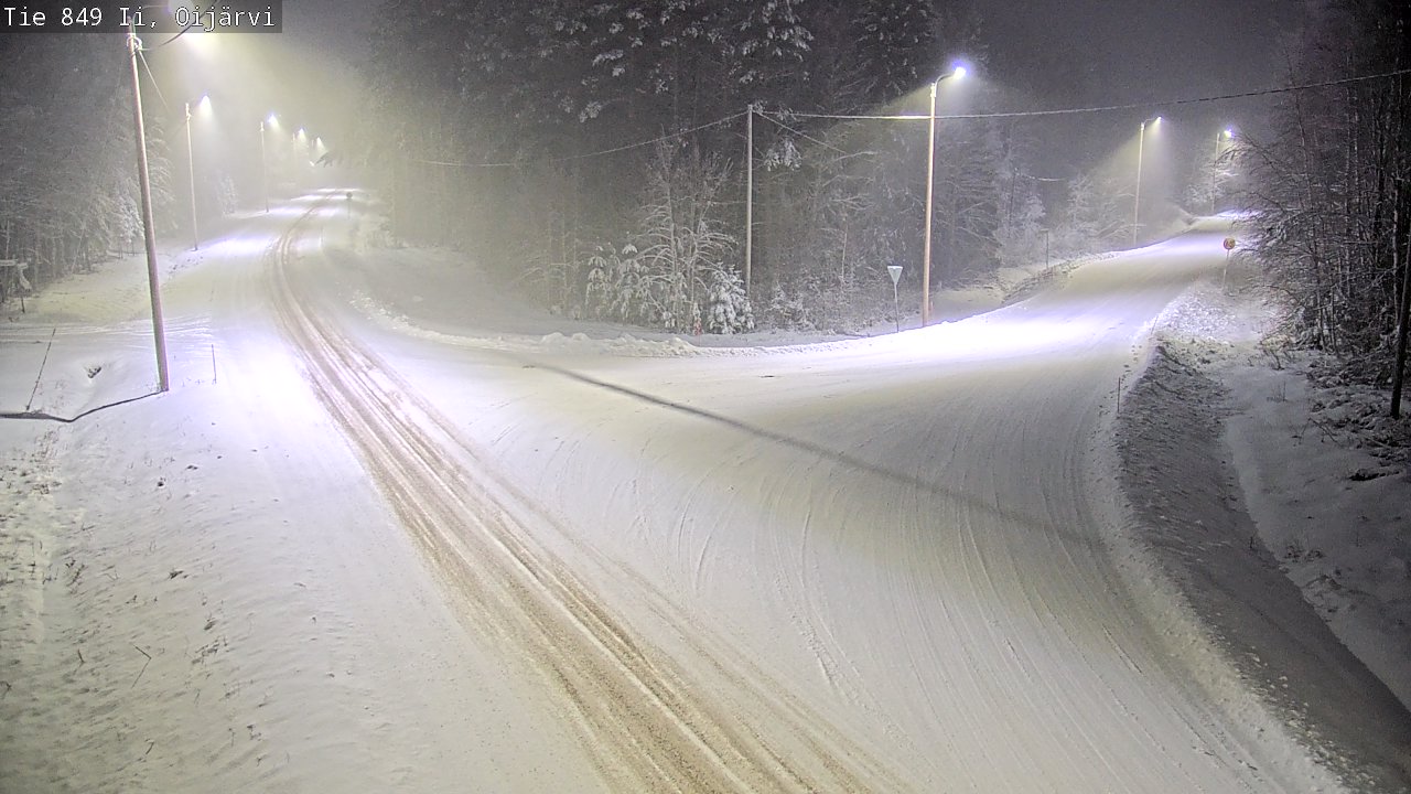 Weather Camera Image Väg 849 Ijo Oijärvi, Ii, Pohjois-Pohjanmaa