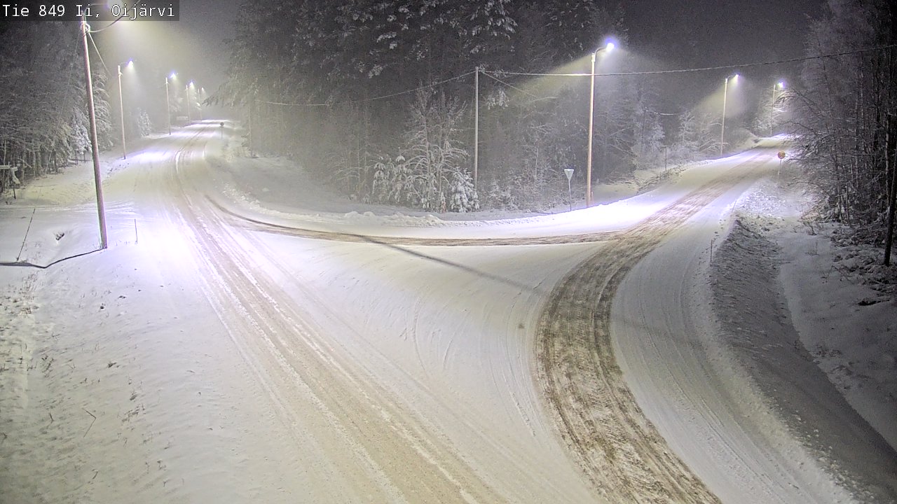 Weather Camera Image Road 849 Ii Oijärvi, Ii, Pohjois-Pohjanmaa