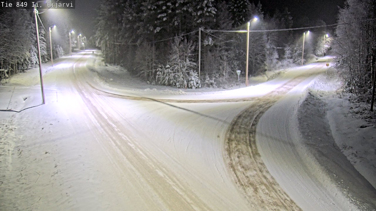 Weather Camera Image Road 849 Ii Oijärvi, Ii, Pohjois-Pohjanmaa