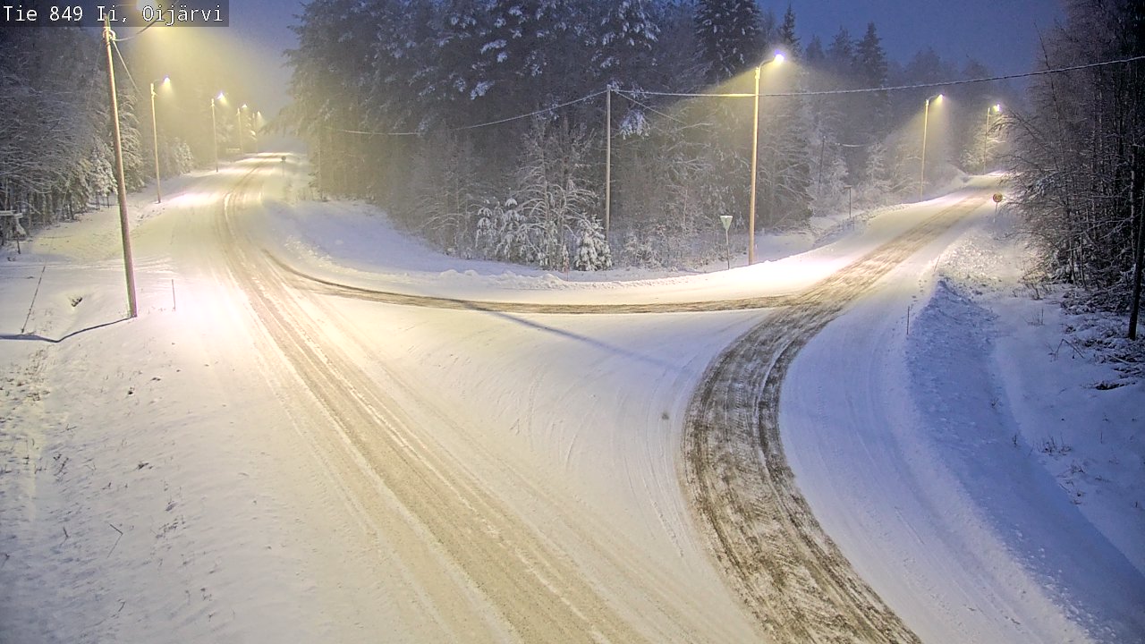 Weather Camera Image Road 849 Ii Oijärvi, Ii, Pohjois-Pohjanmaa