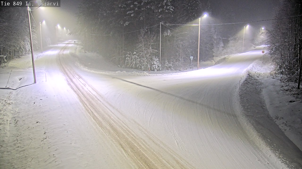 Weather Camera Image Väg 849 Ijo Oijärvi, Ii, Pohjois-Pohjanmaa