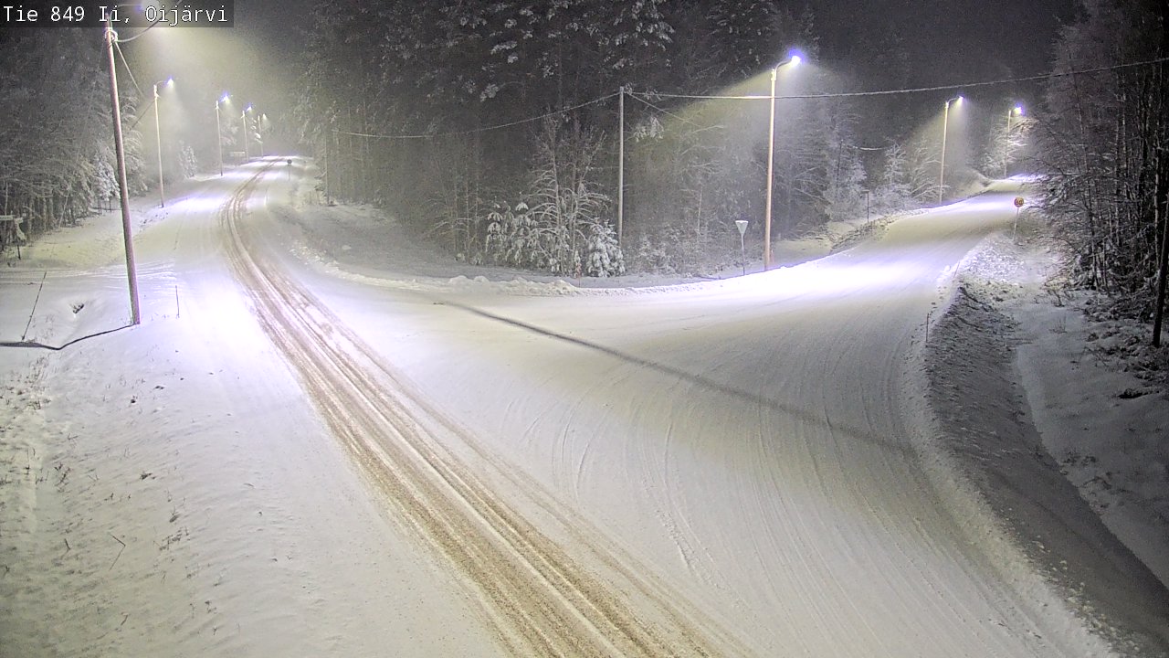 Weather Camera Image Väg 849 Ijo Oijärvi, Ii, Pohjois-Pohjanmaa