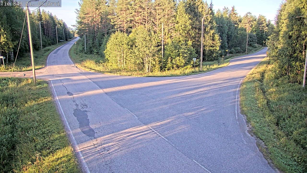 Weather Camera Image Road 849 Ii Oijärvi, Ii, Pohjois-Pohjanmaa