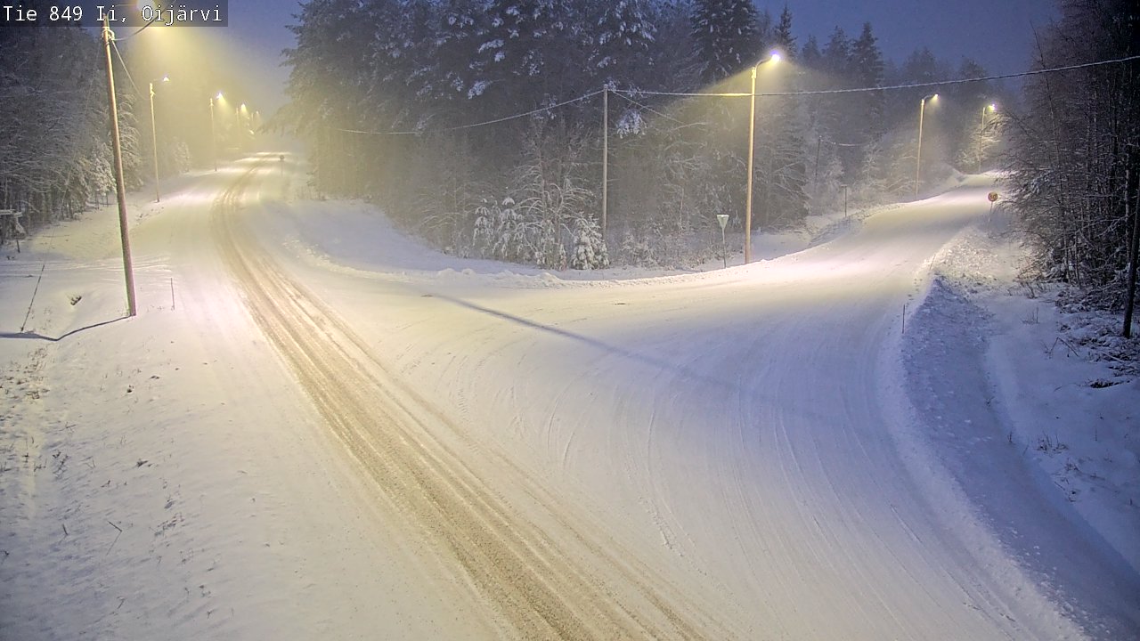 Weather Camera Image Väg 849 Ijo Oijärvi, Ii, Pohjois-Pohjanmaa