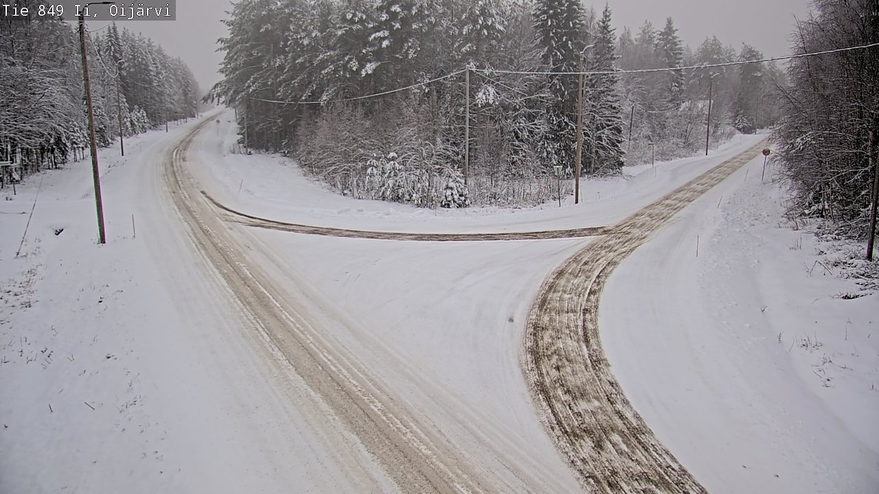 Weather Camera Image Väg 849 Ijo Oijärvi, Ii, Pohjois-Pohjanmaa