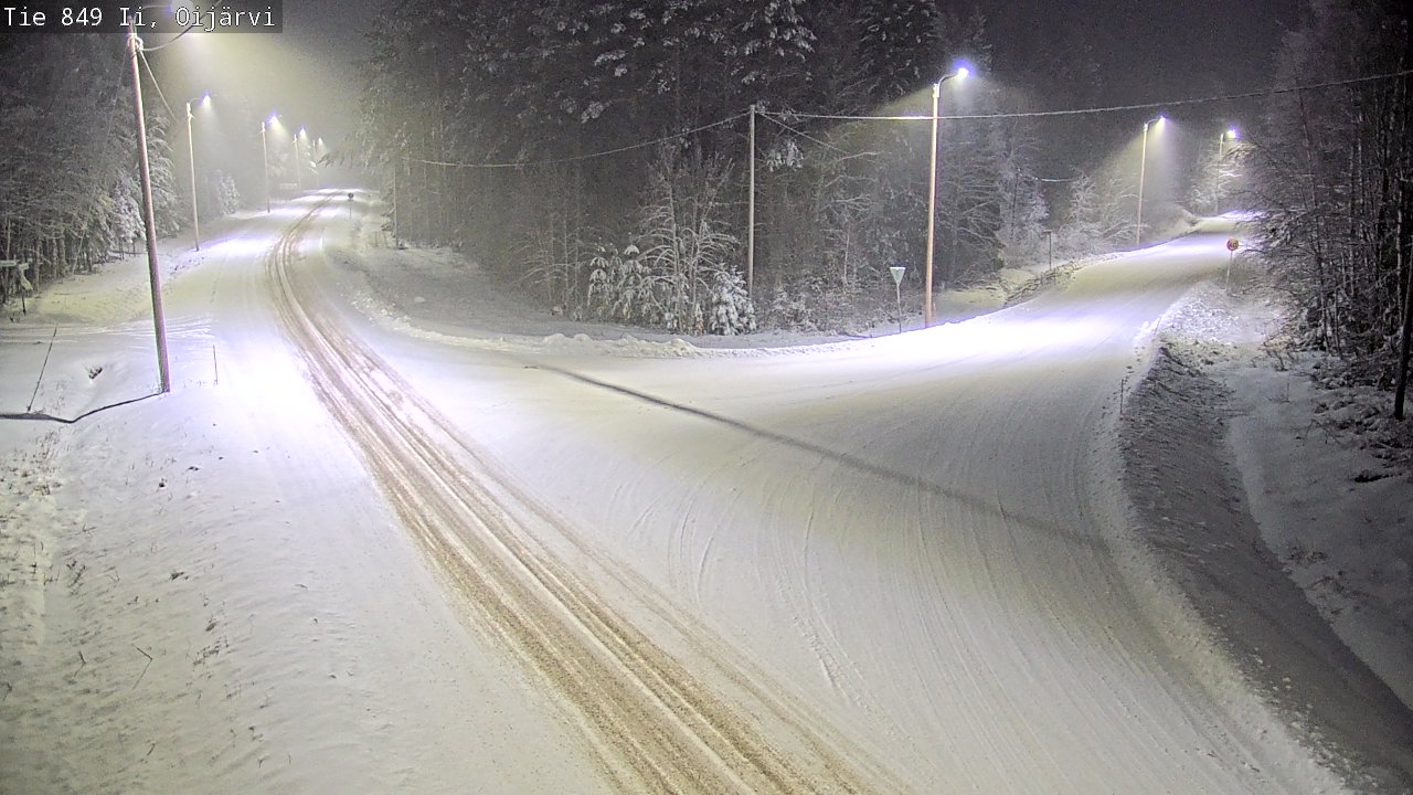 Weather Camera Image Väg 849 Ijo Oijärvi, Ii, Pohjois-Pohjanmaa