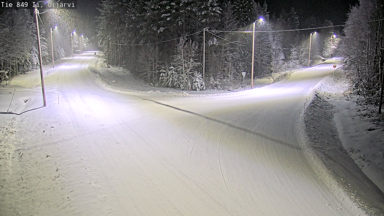 Weather Camera Image Väg 849 Ijo Oijärvi, Ii, Pohjois-Pohjanmaa