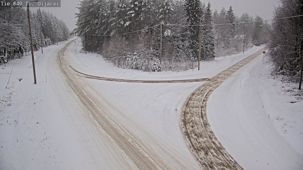 Weather Camera Image Väg 849 Ijo Oijärvi, Ii, Pohjois-Pohjanmaa